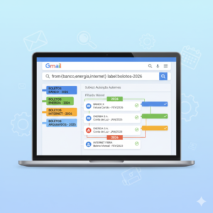 Como organizar boletos no Gmail por remetente fixo, etiqueta automática e an